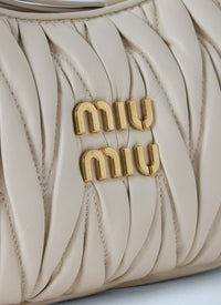 Miu Miu Miu Miu Women Small Wander Matelassé Hobo Bag