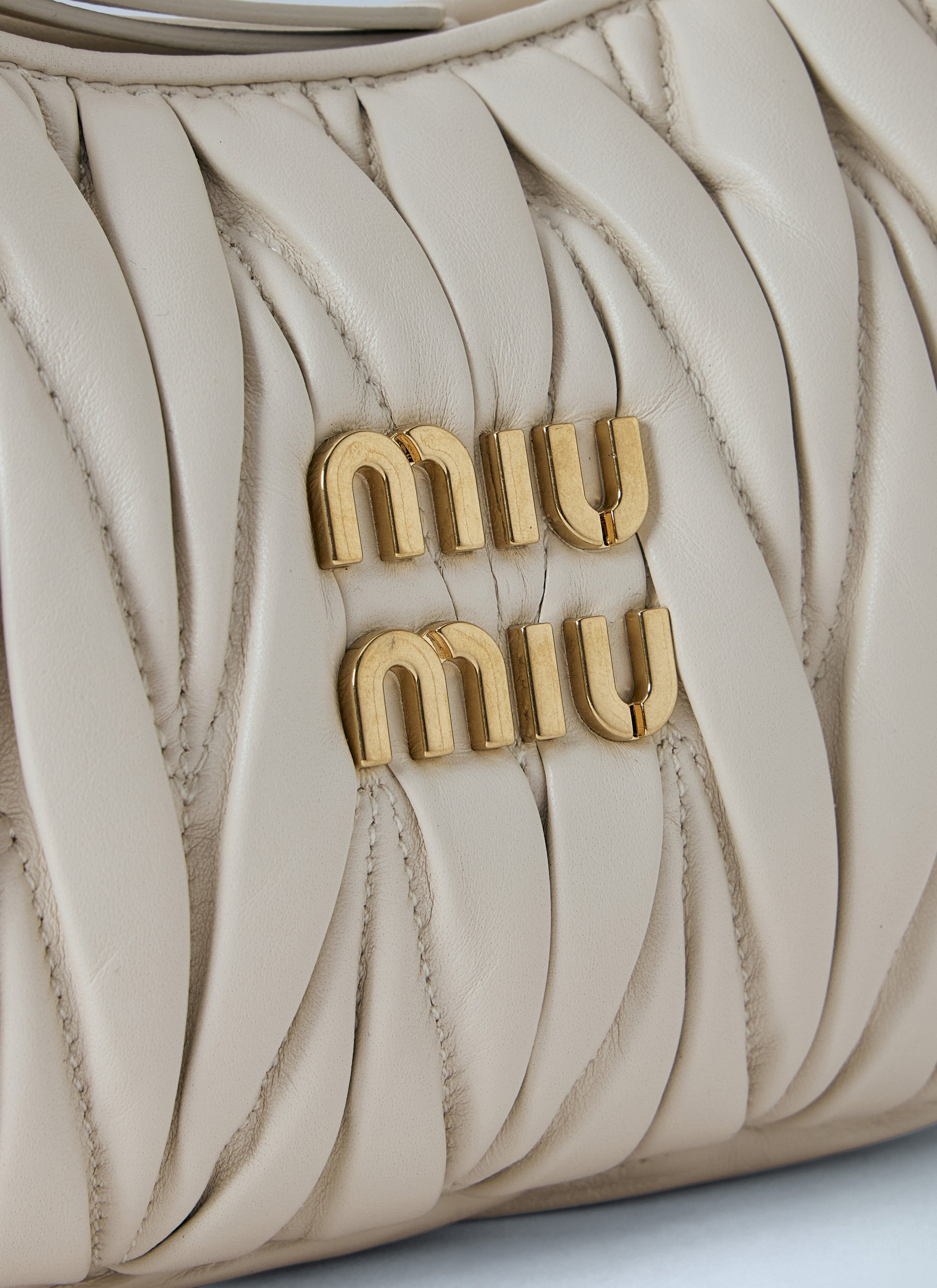 Miu Miu Miu Miu Women Small Wander Matelassé Hobo Bag