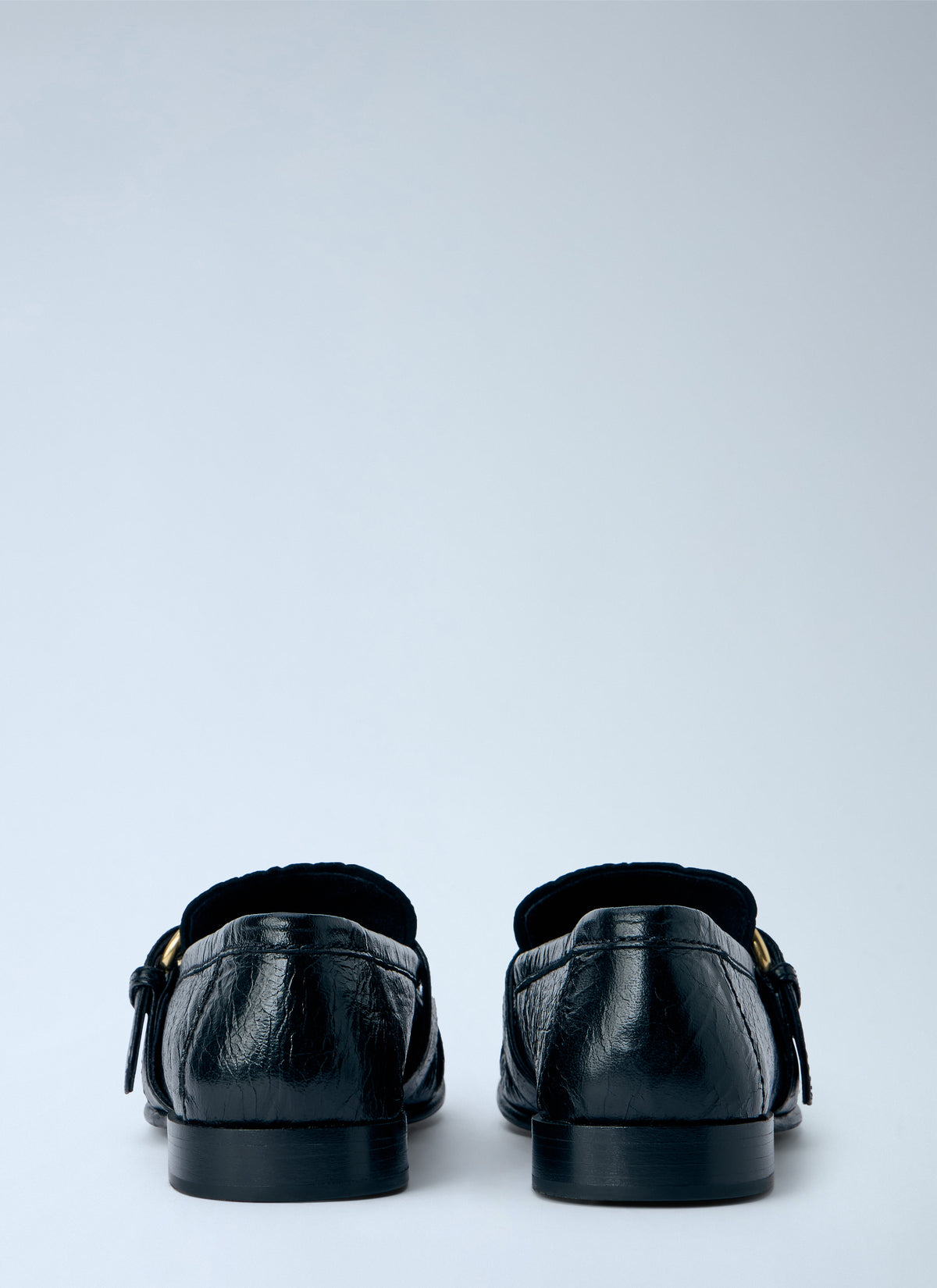 Miu Miu Women Leather Loafers With Buckle Detail