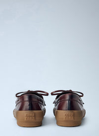 Miu Miu Miu Miu Women Leather Deck Shoes