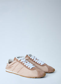 Miu Miu Miu Miu Women Plume Technical Fabric And Suede Sneakers