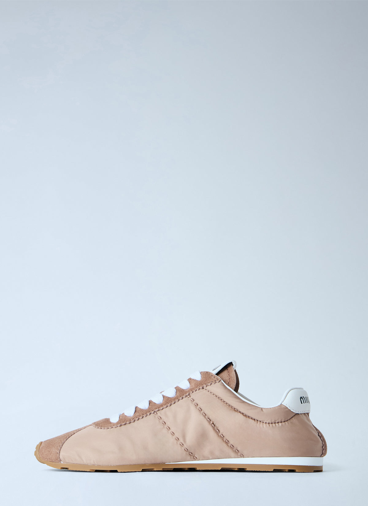 Miu Miu Miu Miu Women Plume Technical Fabric And Suede Sneakers