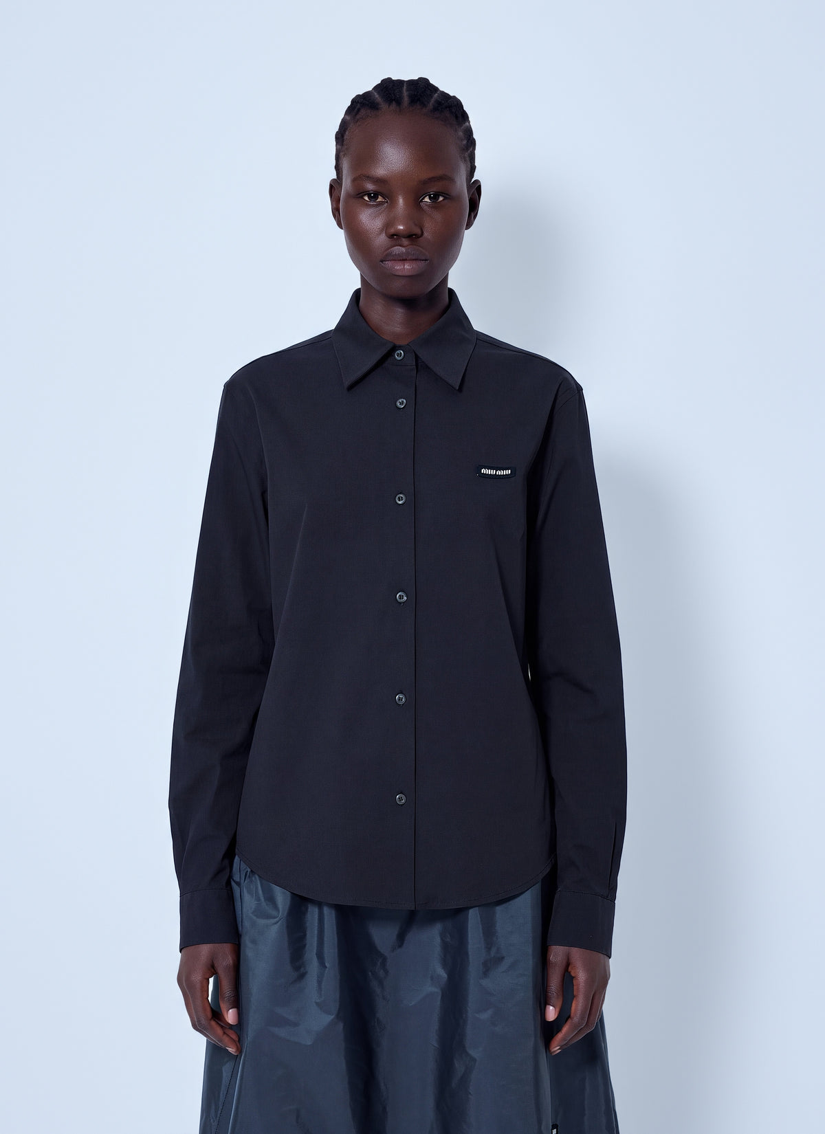 Miu Miu Women Stretch Poplin Shirt