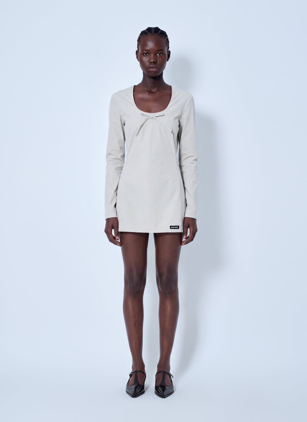 Miu Miu Women Stretch Poplin Mini Dress
