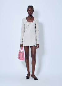 Miu Miu Women Stretch Poplin Mini Dress