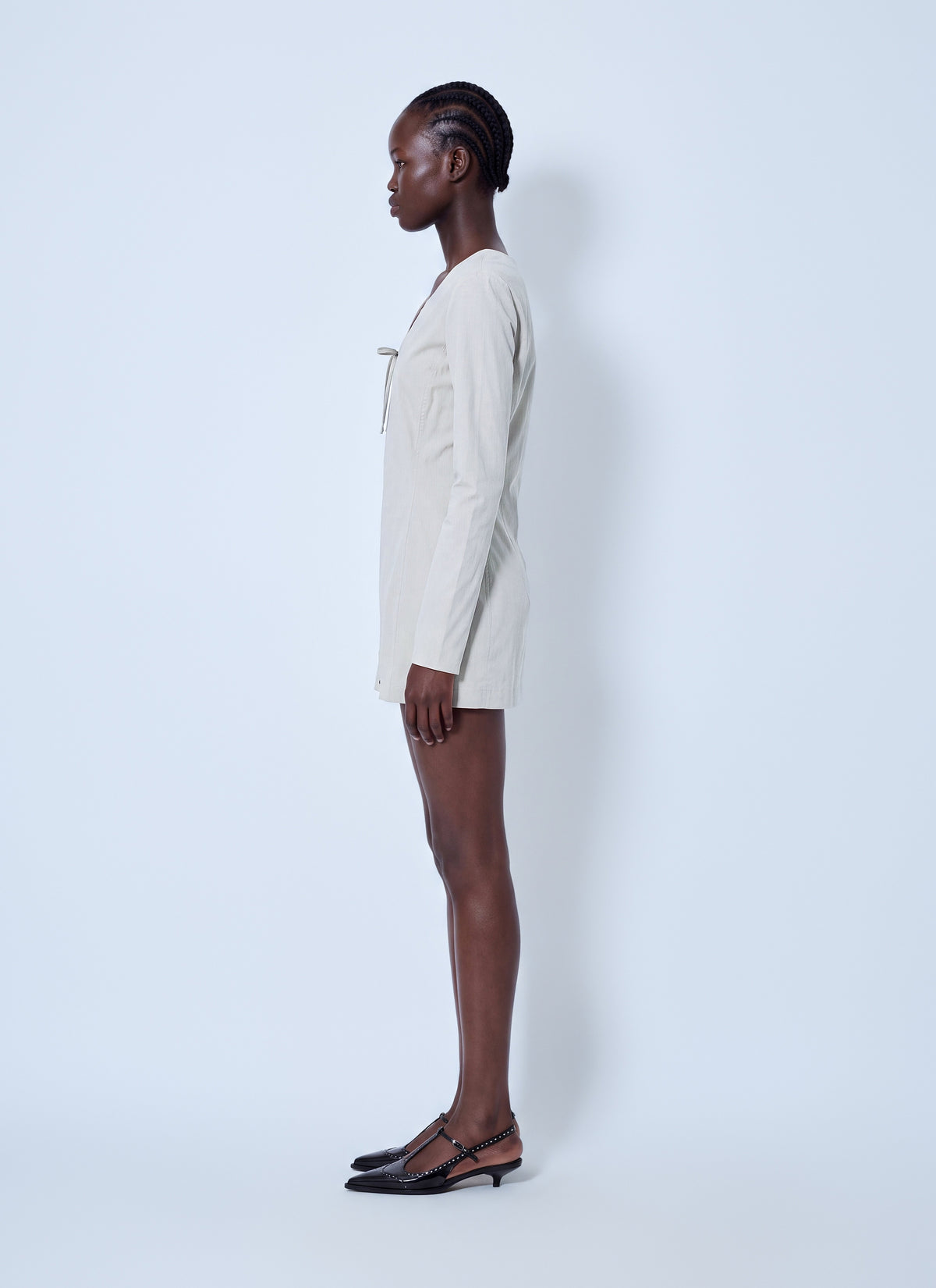 Miu Miu Women Stretch Poplin Mini Dress