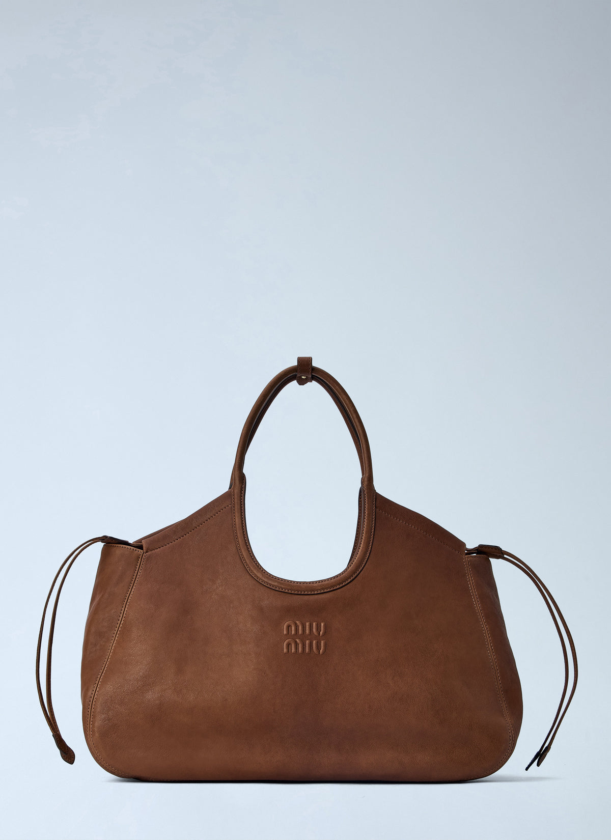 Miu Miu Miu Miu Women Ivy Nappa Leather Shopping Bag