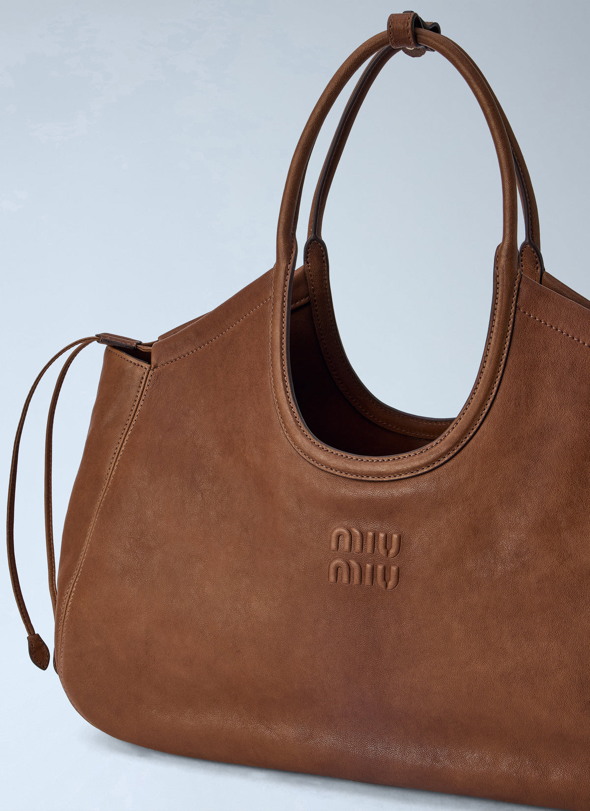 Miu Miu Miu Miu Women Ivy Nappa Leather Shopping Bag
