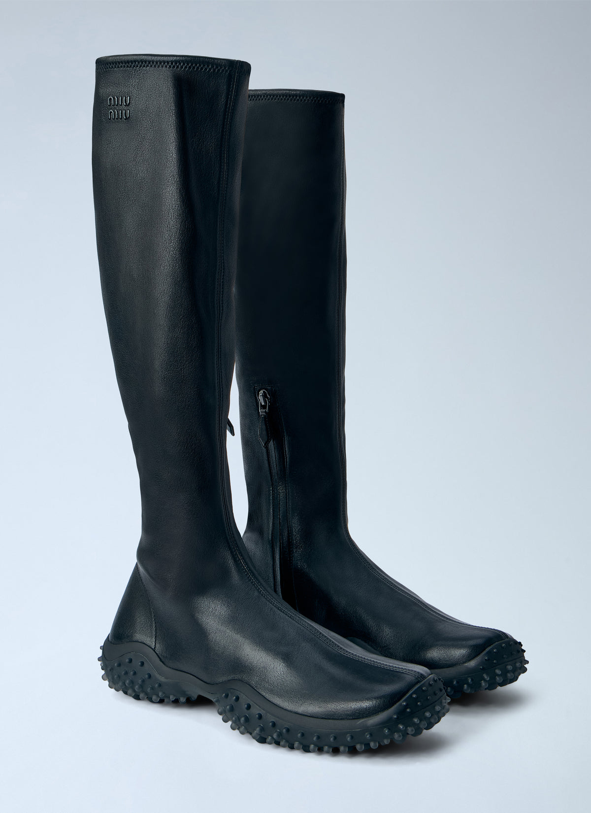 Miu Miu Women Stretch Nappa Leather Boots