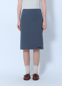Miu Miu Women Straight Hem Midi Skirt