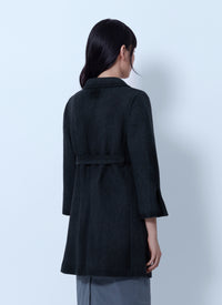 Miu Miu Women Single-Breasted Double Wool Coat