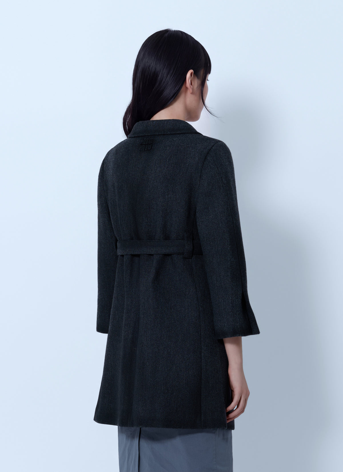 Miu Miu Women Single-Breasted Double Wool Coat
