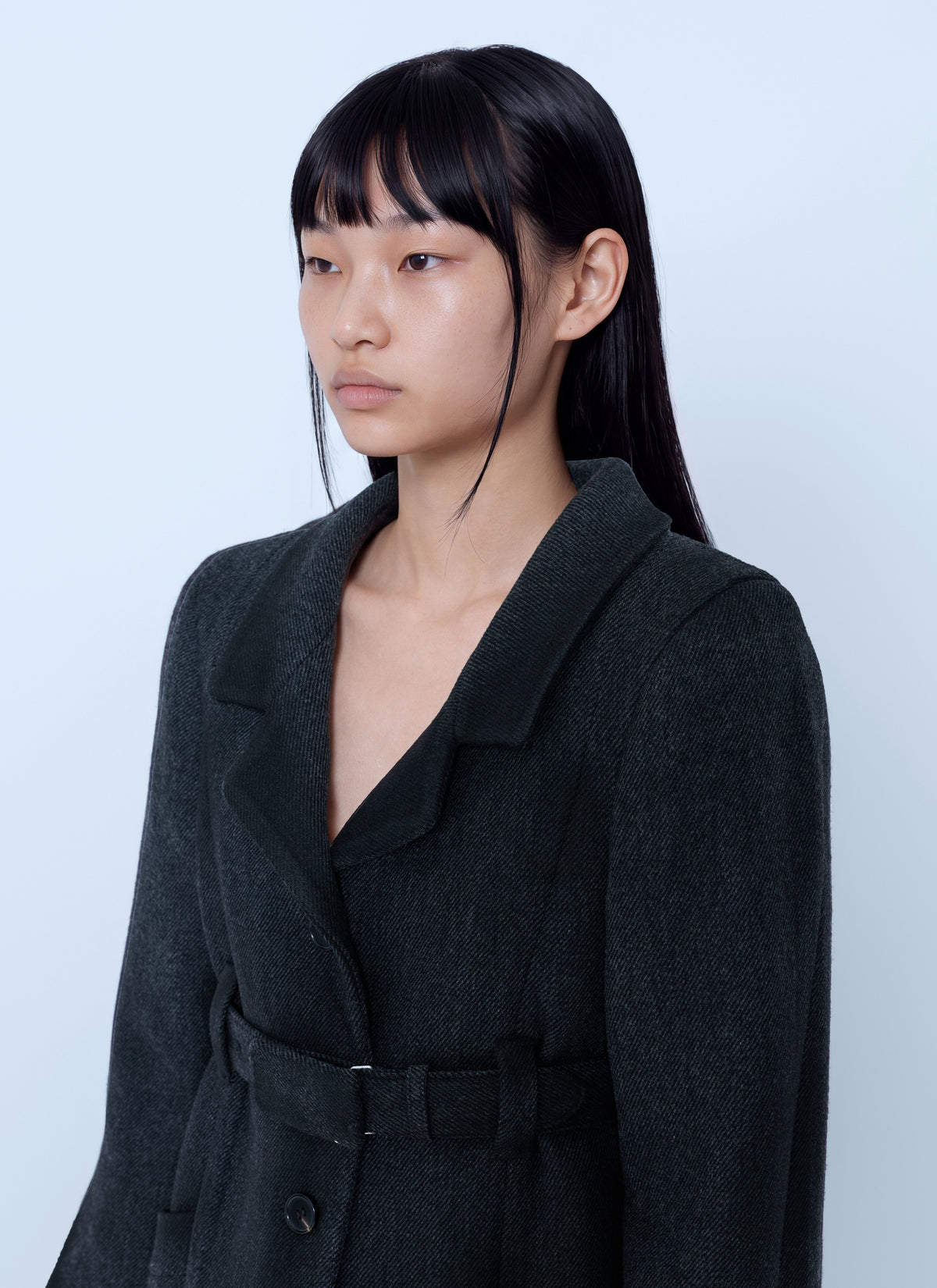 Miu Miu Women Single-Breasted Double Wool Coat