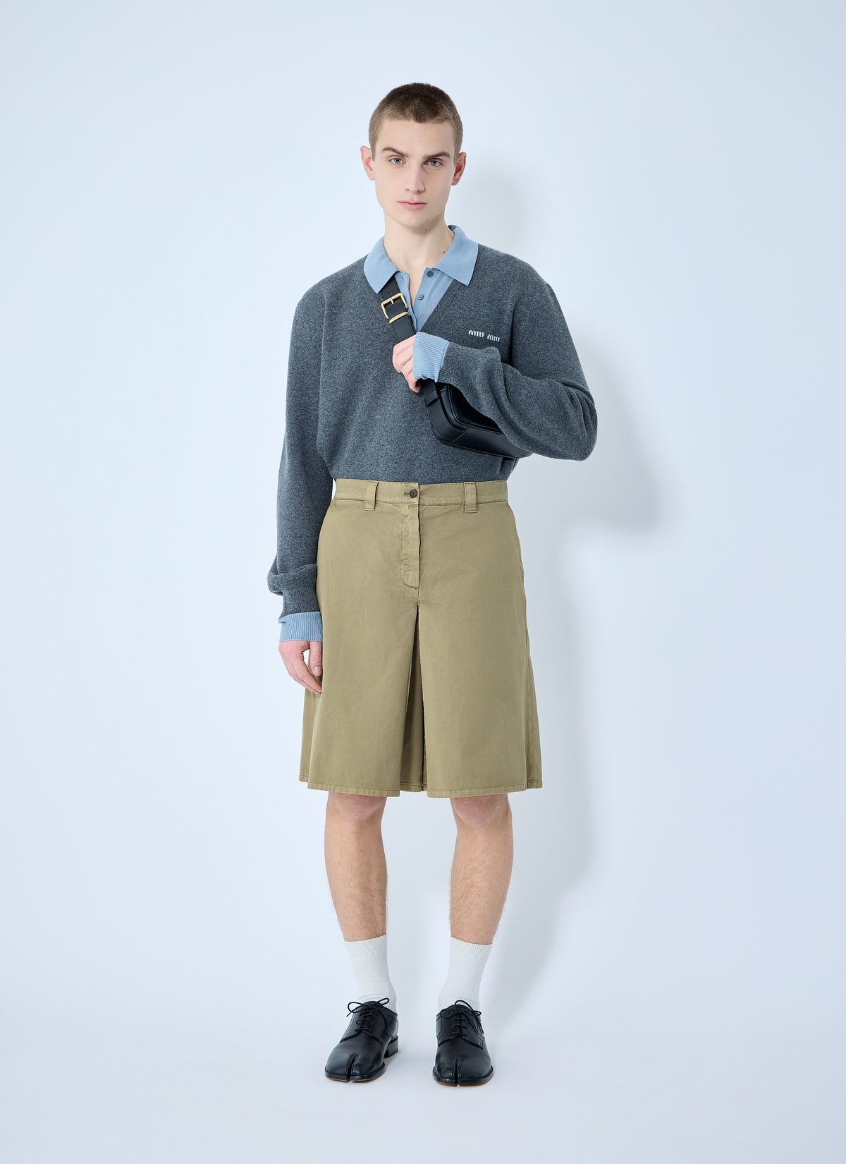 Miu Miu Men Garment-Dyed Skirt