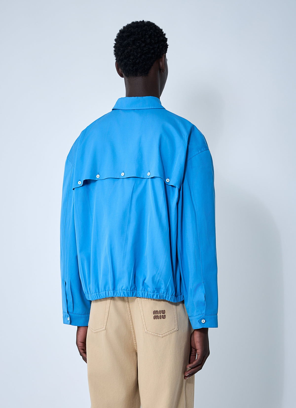 Miu Miu Women Logo Motif Blouson Jacket
