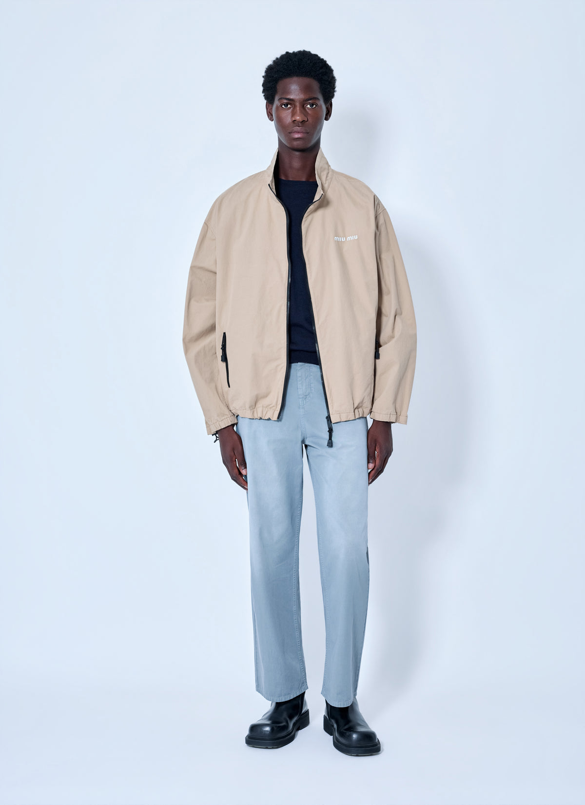 Miu Miu Women Garment-Dyed Twill Pants