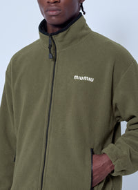 Miu Miu Men Fleece Zipper Jacket