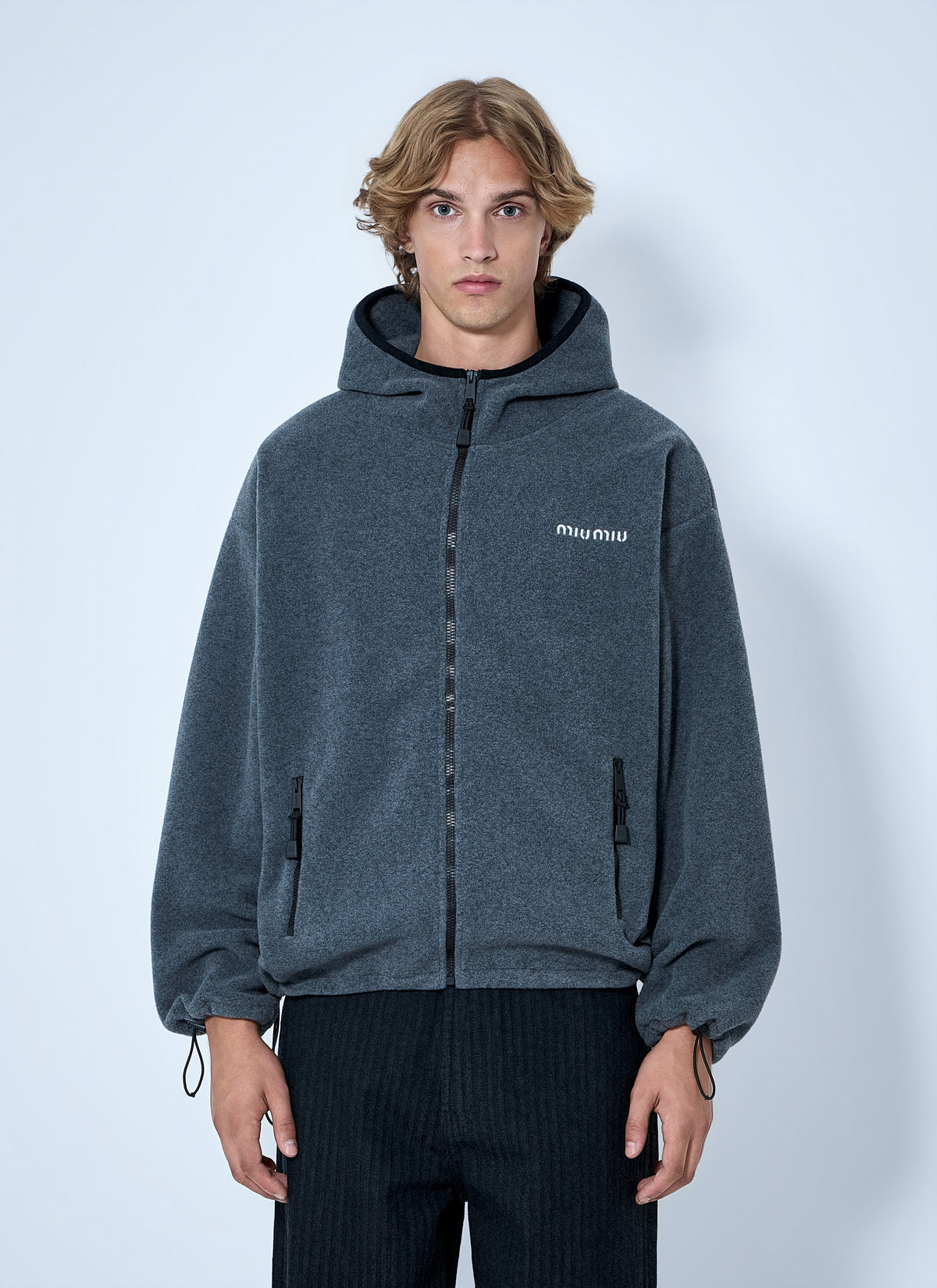 Miu Miu Miu Miu Men Hooded Zip Sweatshirt