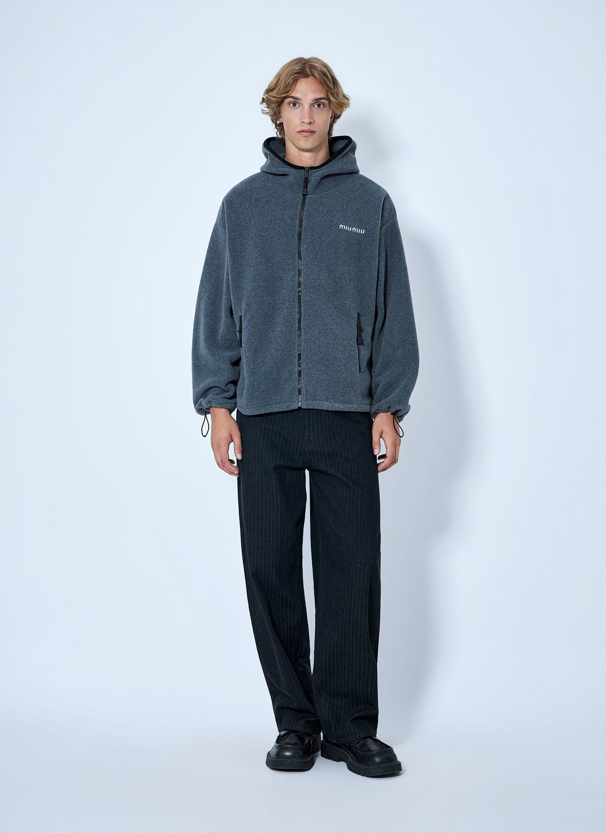 Miu Miu Miu Miu Women Hooded Zip Sweatshirt