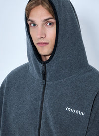 Miu Miu Miu Miu Men Hooded Zip Sweatshirt
