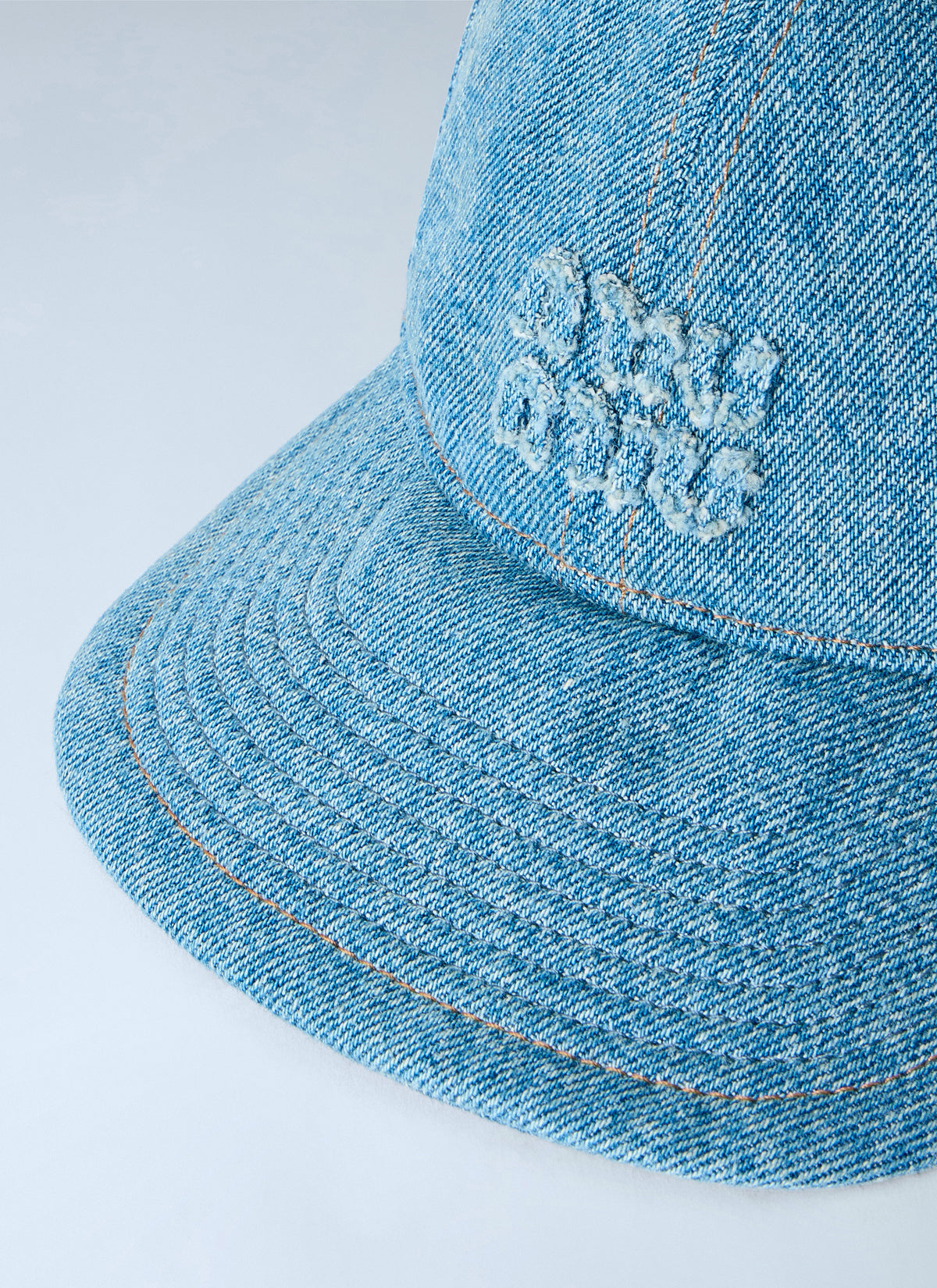 Miu Miu Women Denim Washed Baseball Cap