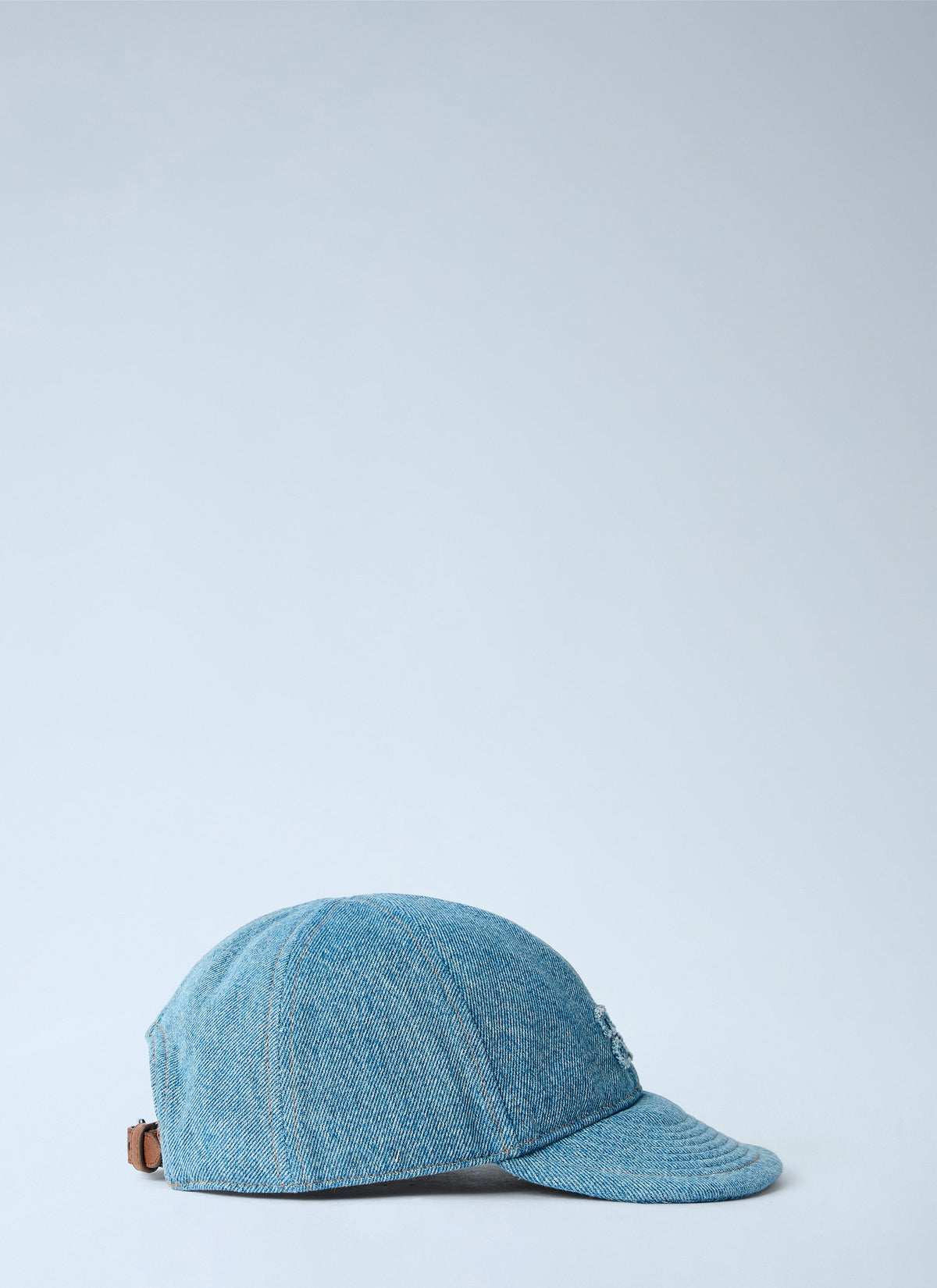 Miu Miu Women Denim Washed Baseball Cap