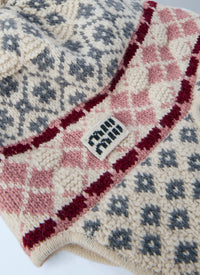 Miu Miu Women Wool And Cashmere Visor Hat