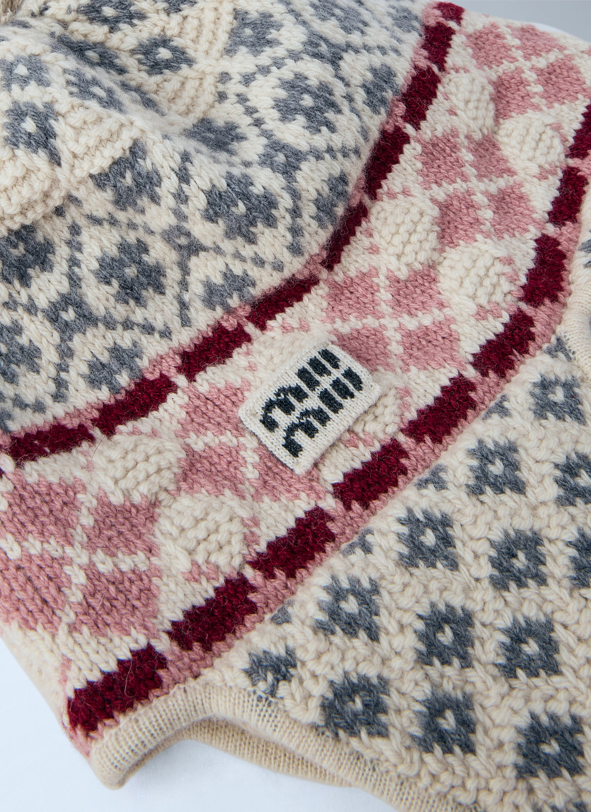 Miu Miu Men Wool And Cashmere Visor Hat