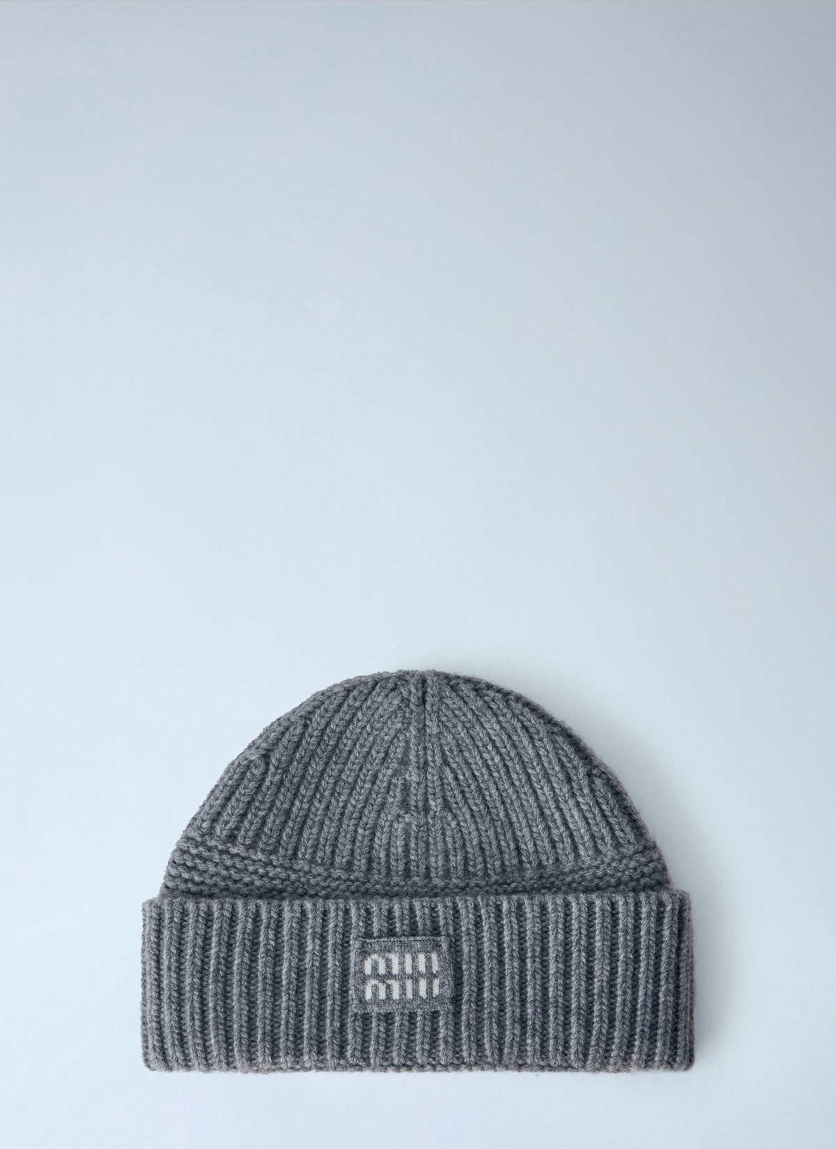 Miu Miu Women Logo-Patch Wool Beanie