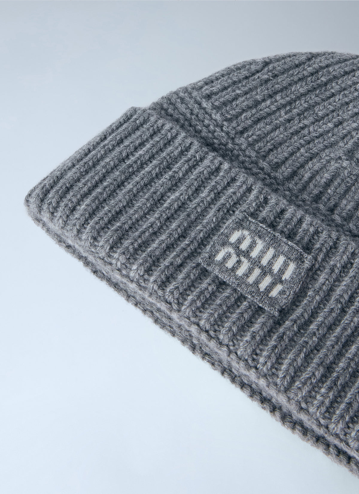 Miu Miu Women Logo-Patch Wool Beanie