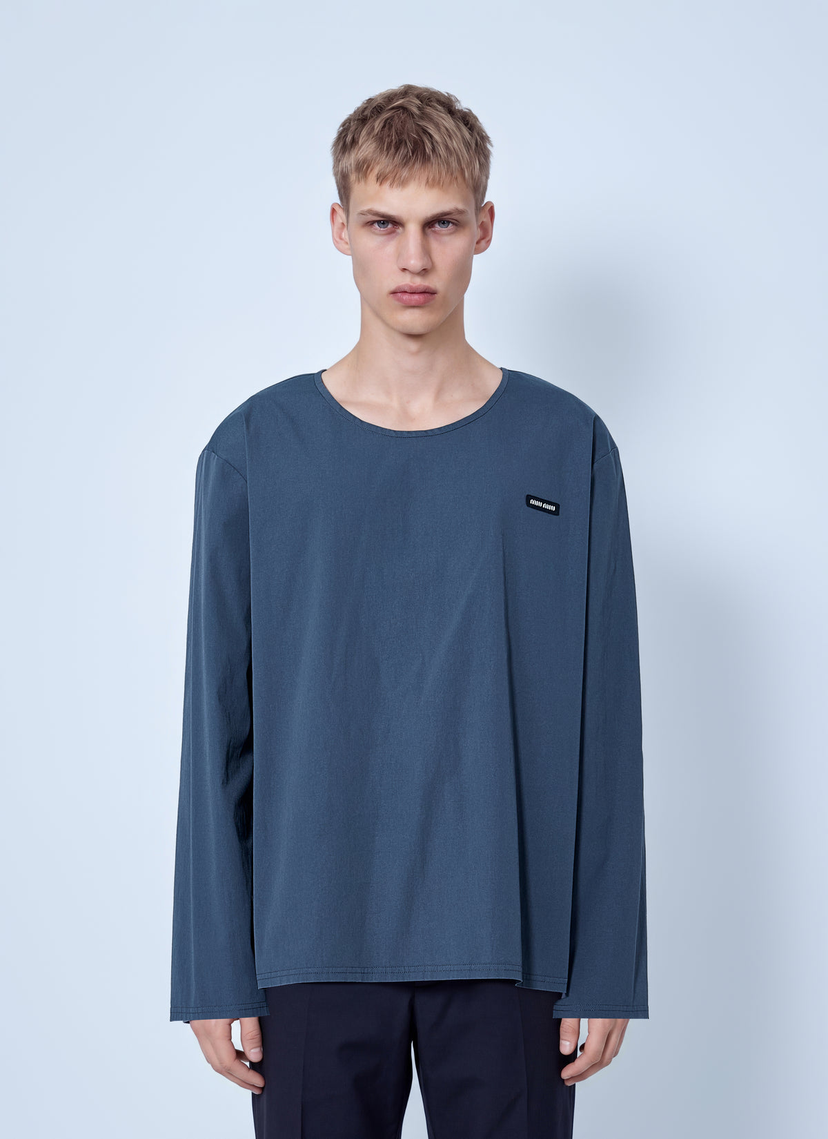 Miu Miu Men Stretch Poplin Top