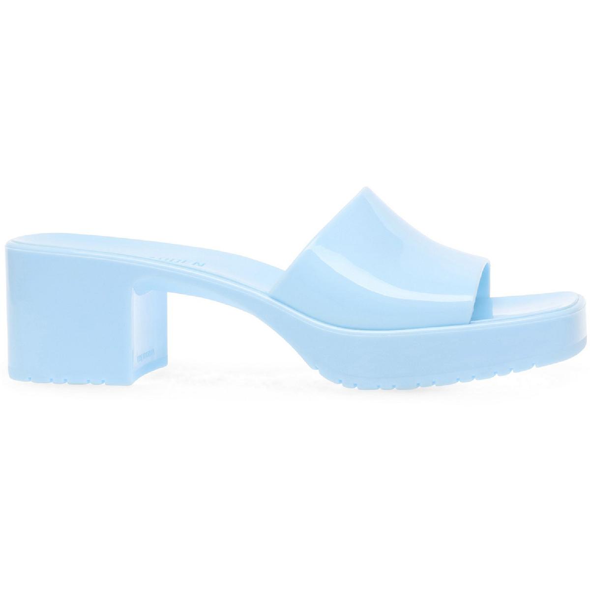 Harlin Womens Solid Man Made Heel Sandals