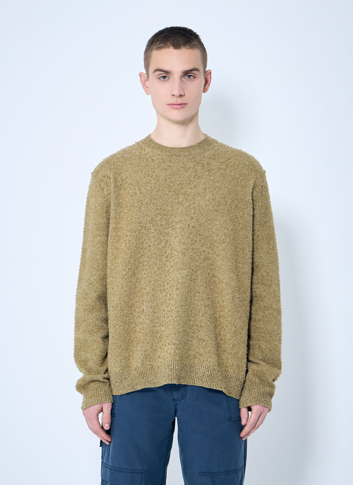 Maison Margiela Men Pilling Crewneck Sweater