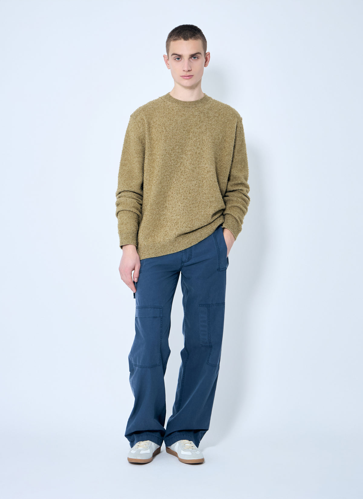 Maison Margiela Men Pilling Crewneck Sweater