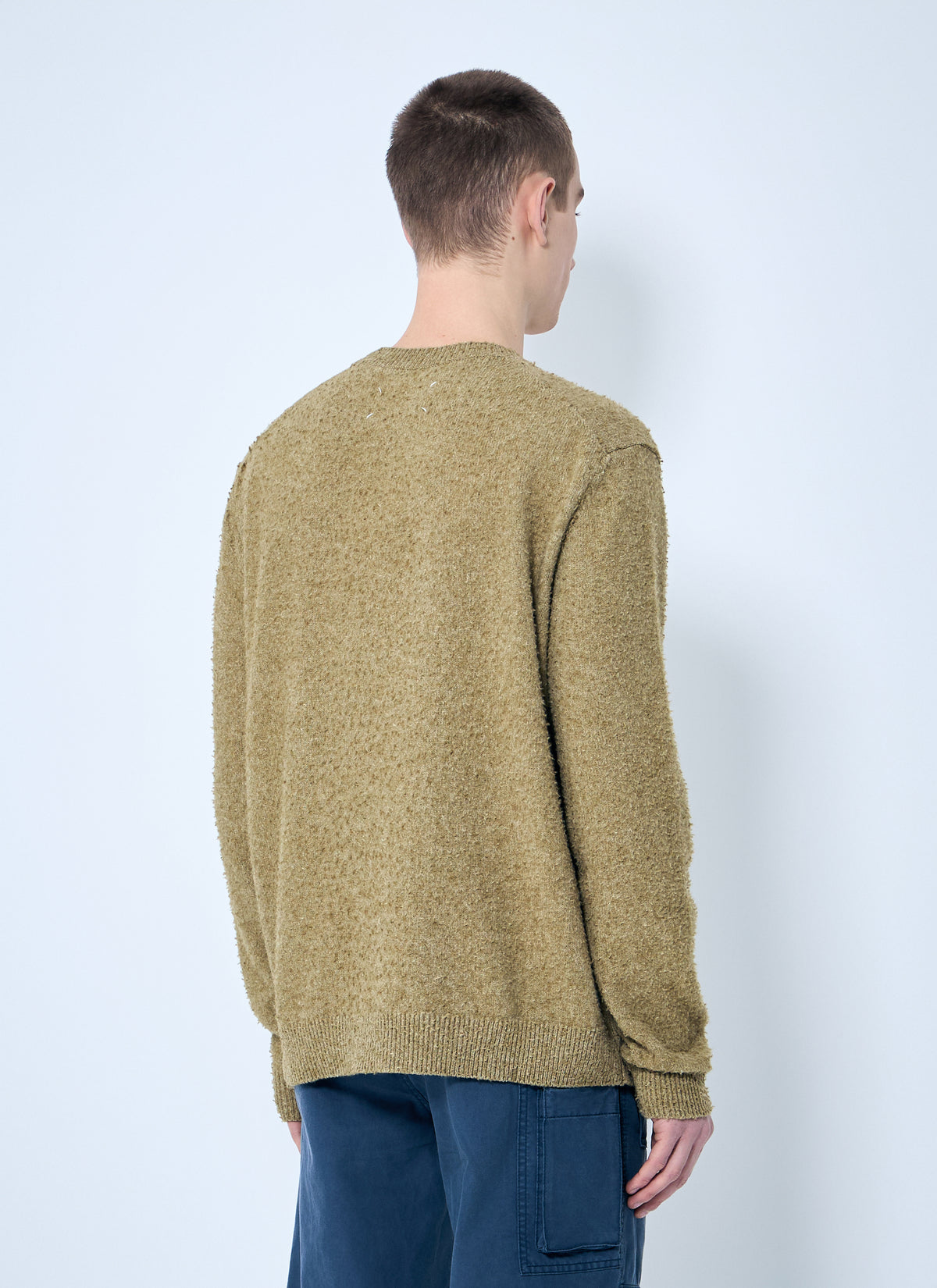 Maison Margiela Men Pilling Crewneck Sweater