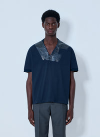Maison Margiela Men V-Neck Panel T-Shirt