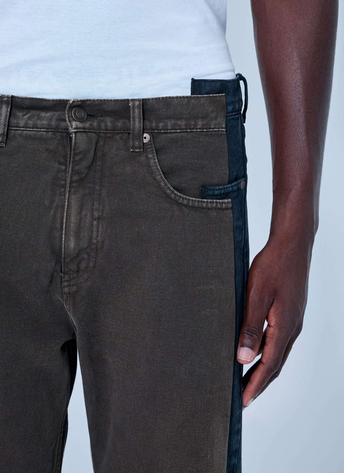 Maison Margiela Men Spliced Denim Trousers