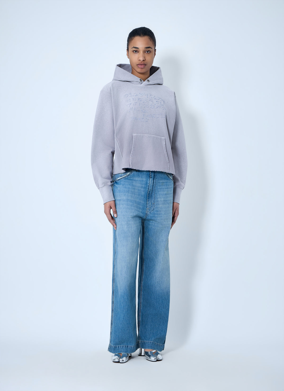 Maison Margiela Maison Margiela Women Hooded Sweatshirt With Ribbed Details