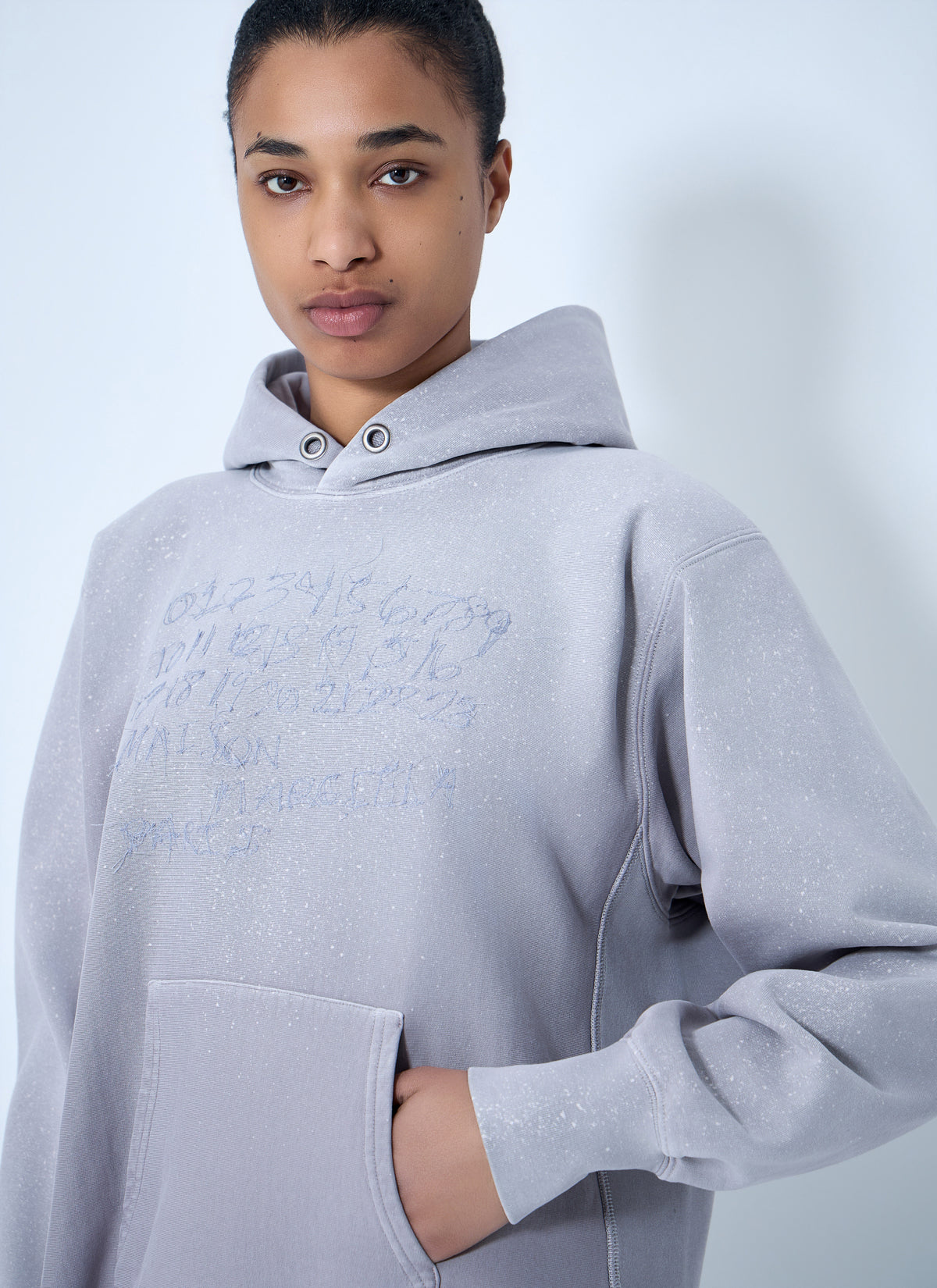 Maison Margiela Maison Margiela Women Hooded Sweatshirt With Ribbed Details