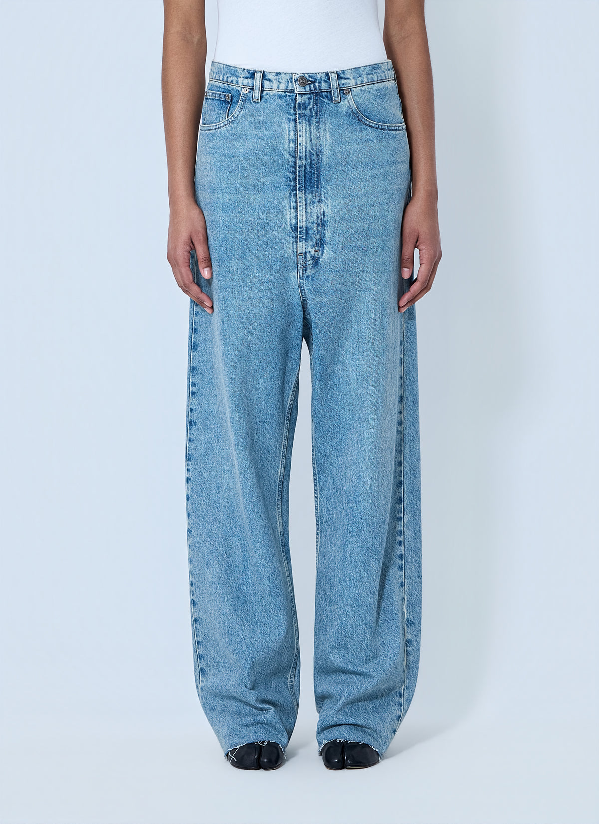 Maison Margiela Women Wide-Leg Denim Trousers
