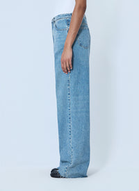 Maison Margiela Women Wide-Leg Denim Trousers