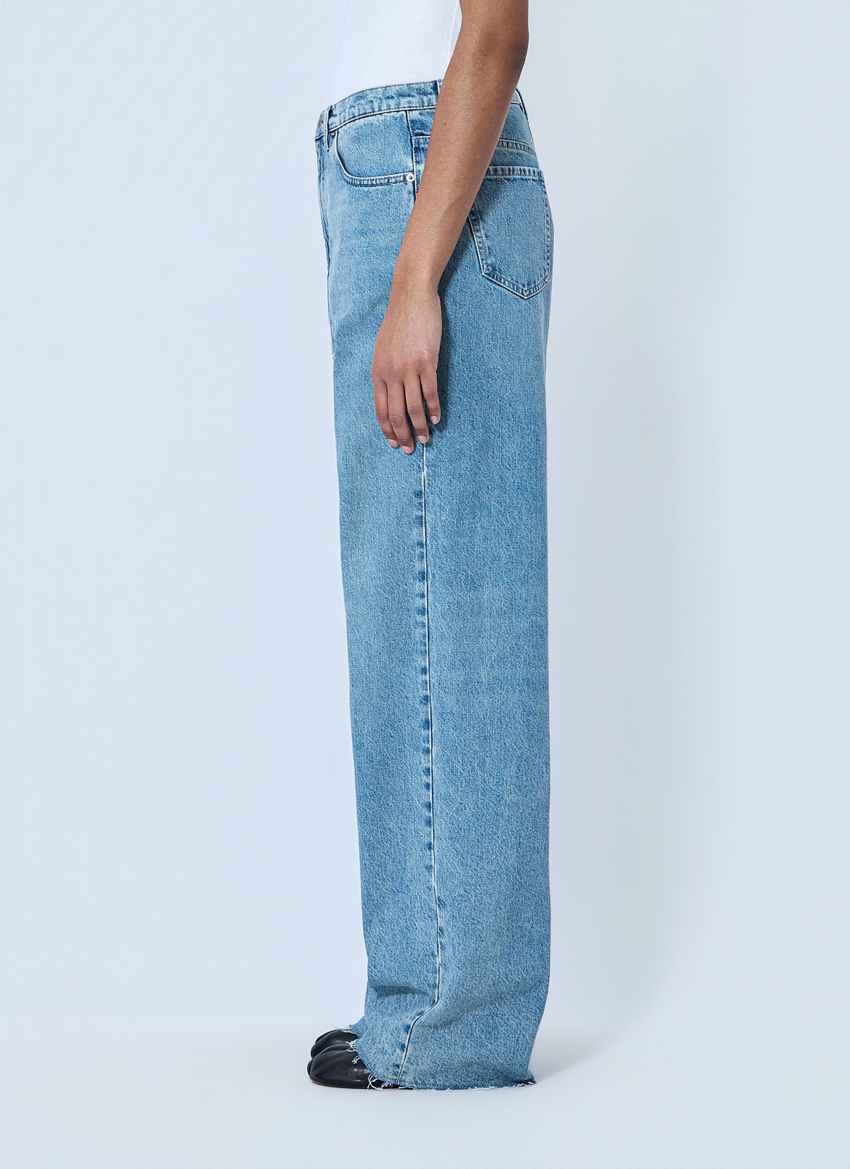 Maison Margiela Women Wide-Leg Denim Trousers