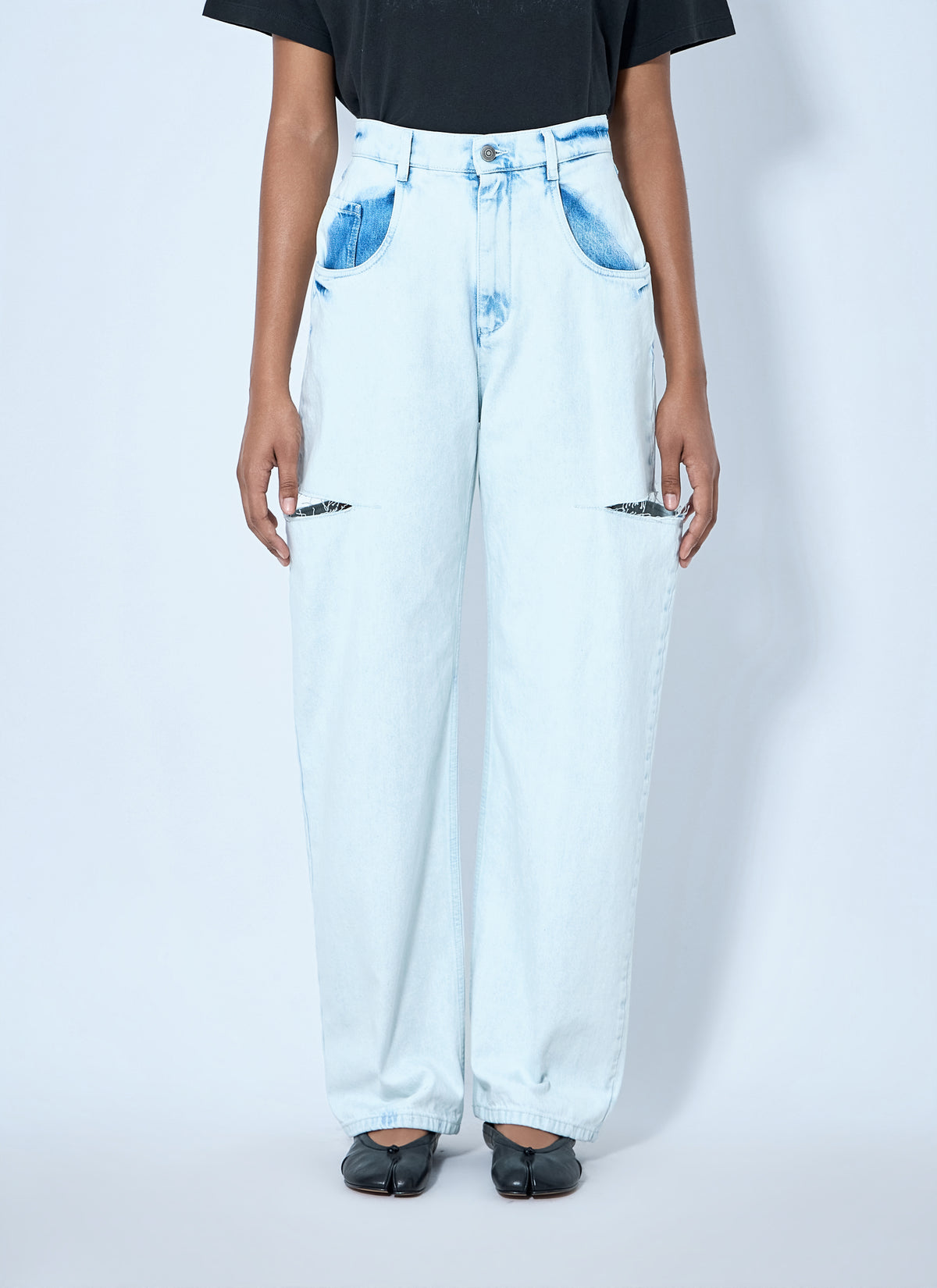 Maison Margiela Maison Margiela Women Cutout Denim Trousers