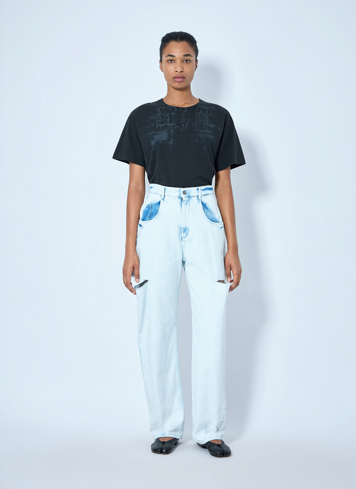 Maison Margiela Maison Margiela Women Cutout Denim Trousers