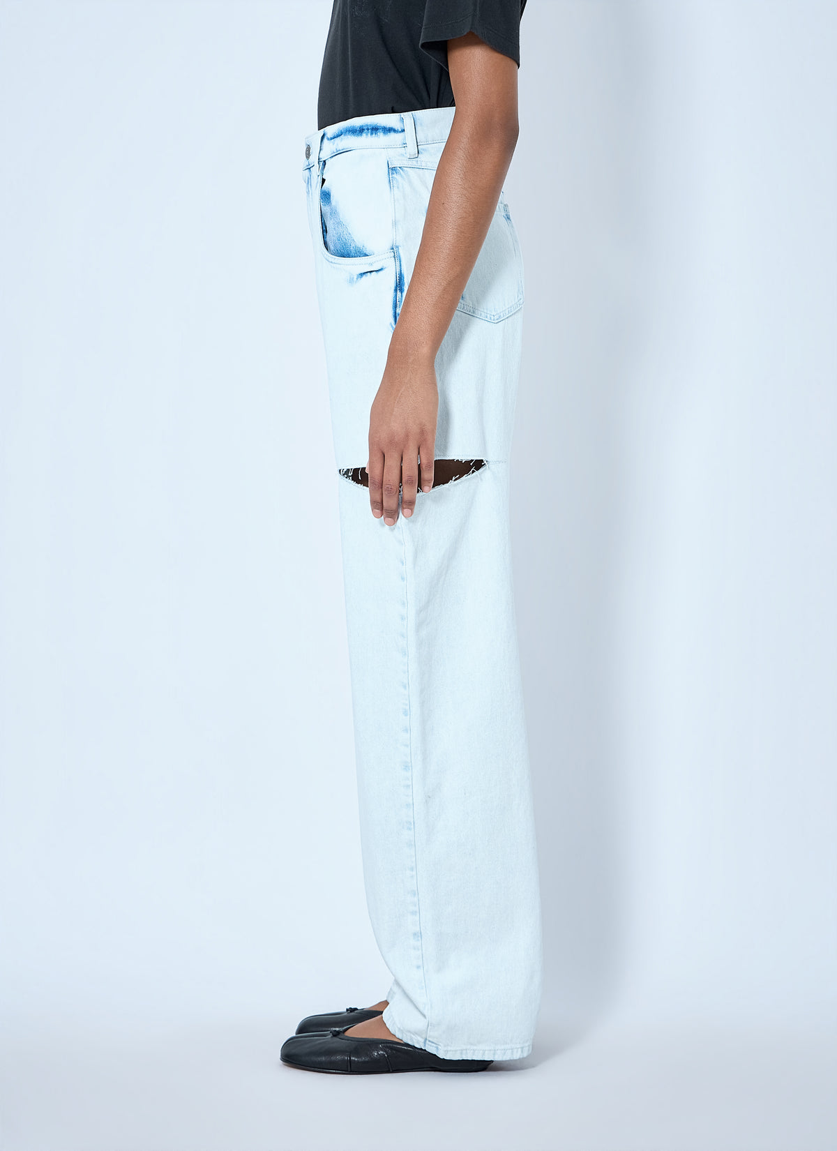 Maison Margiela Maison Margiela Women Cutout Denim Trousers