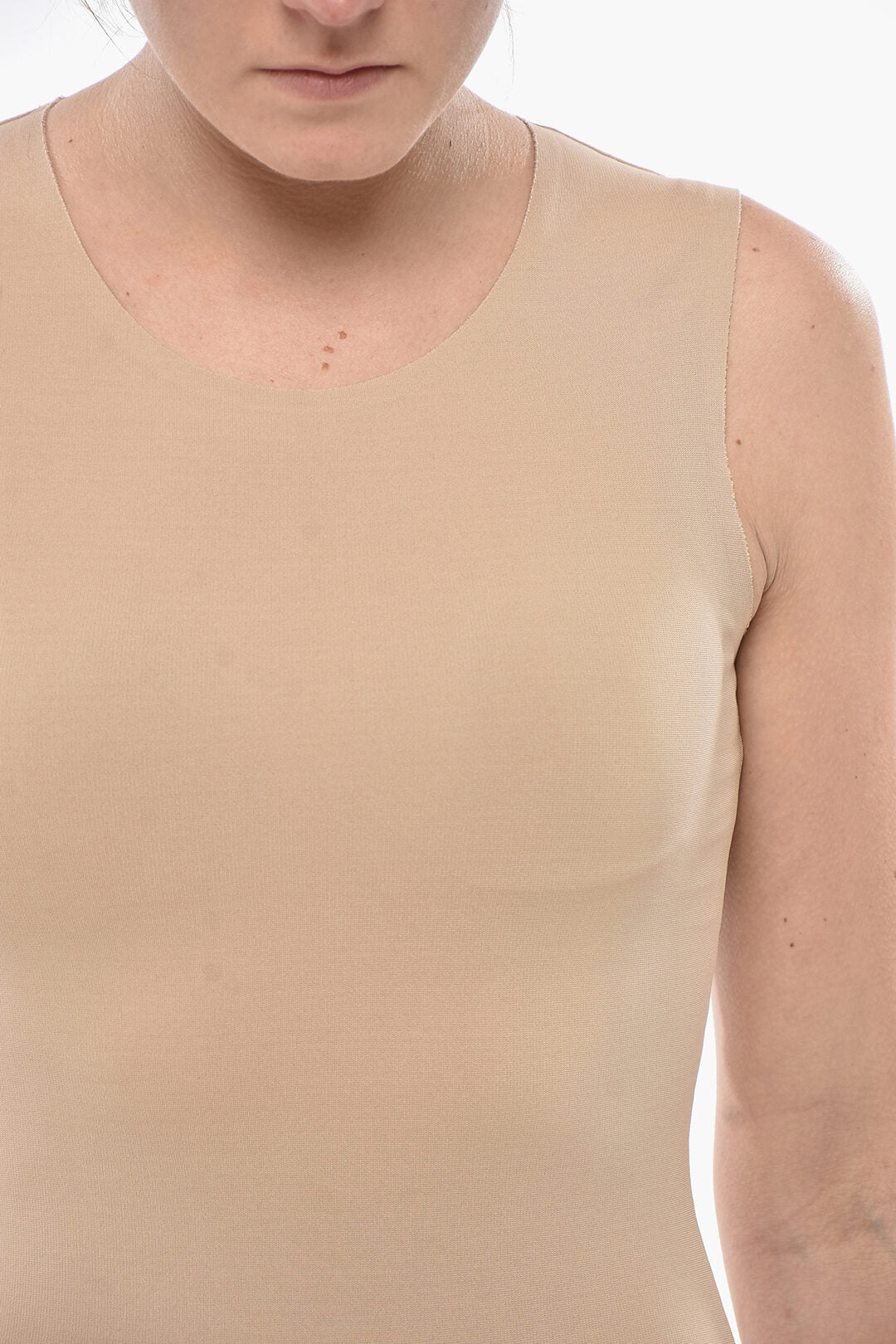 Maison Margiela Maison Margiela MM4 Cotton-Blend Bodysuit With Raw-Edge Trims