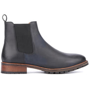 Theo Mens Leather Ankle Chelsea Boots