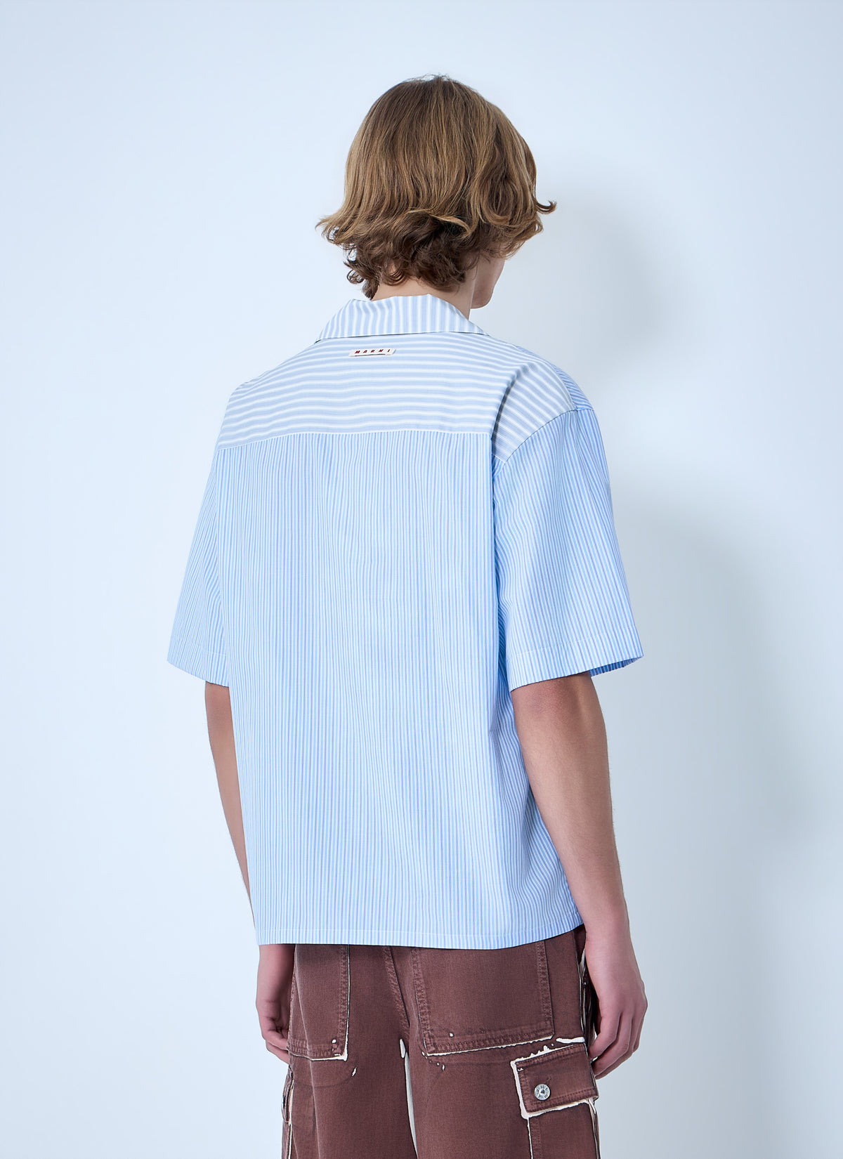 Marni Marni Men Striped Cotton Poplin Shirt