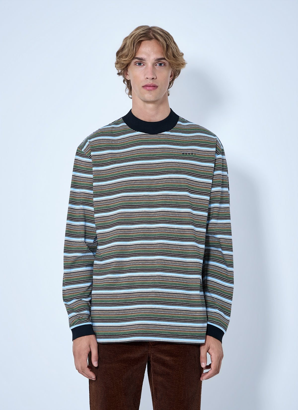 Marni Men Striped Long Sleeve T-Shirt