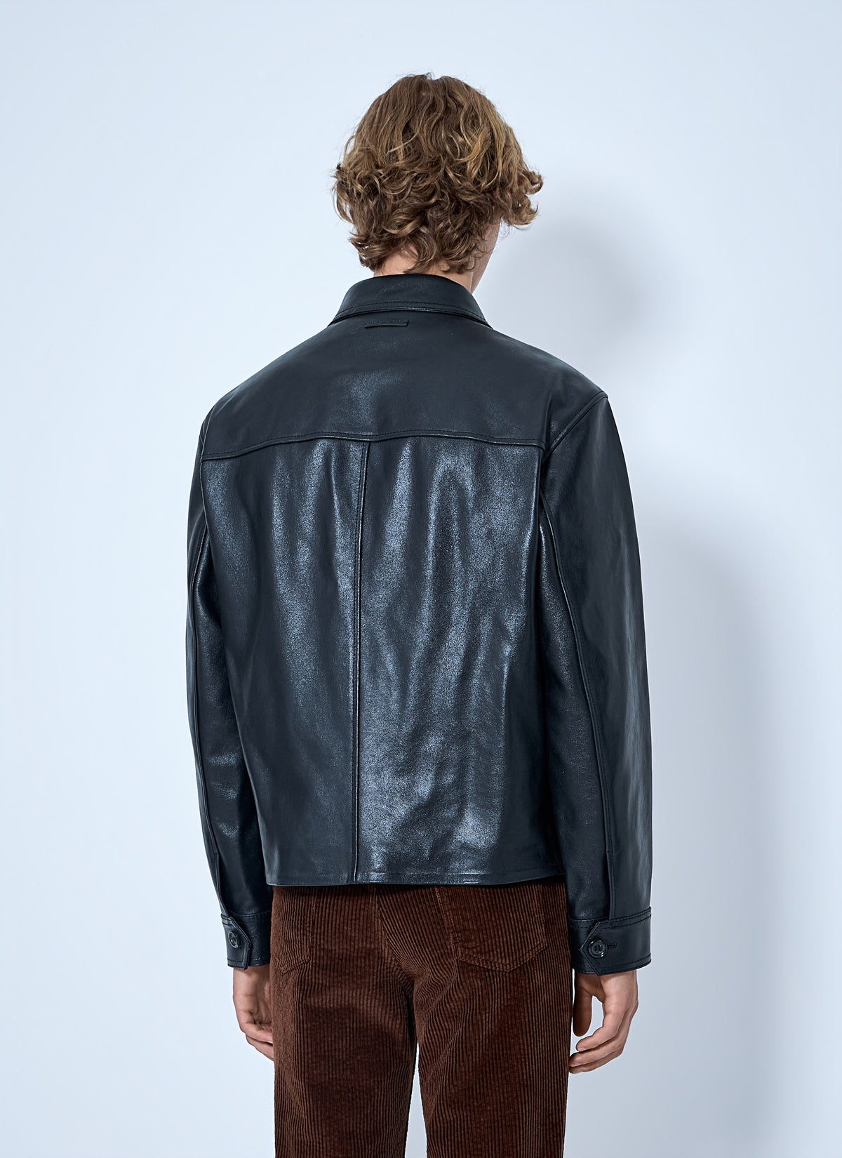 Marni Men Leather And Suede Panel Jacket
